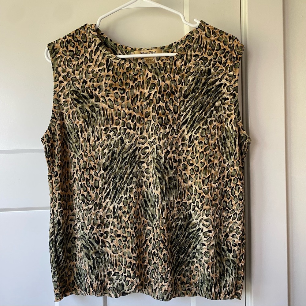 Vintage Leopard Print Tank Top